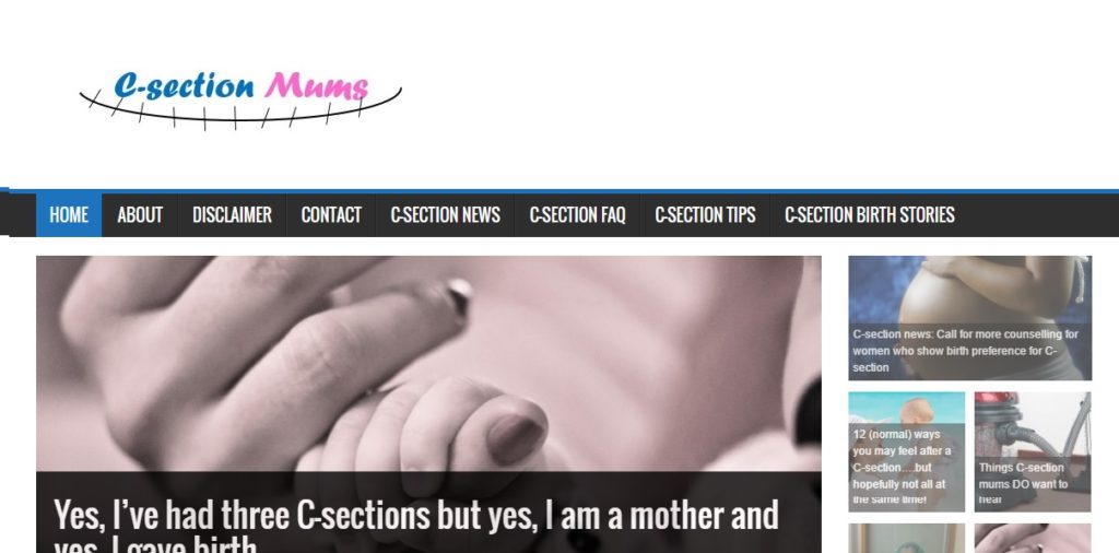Csection mums website